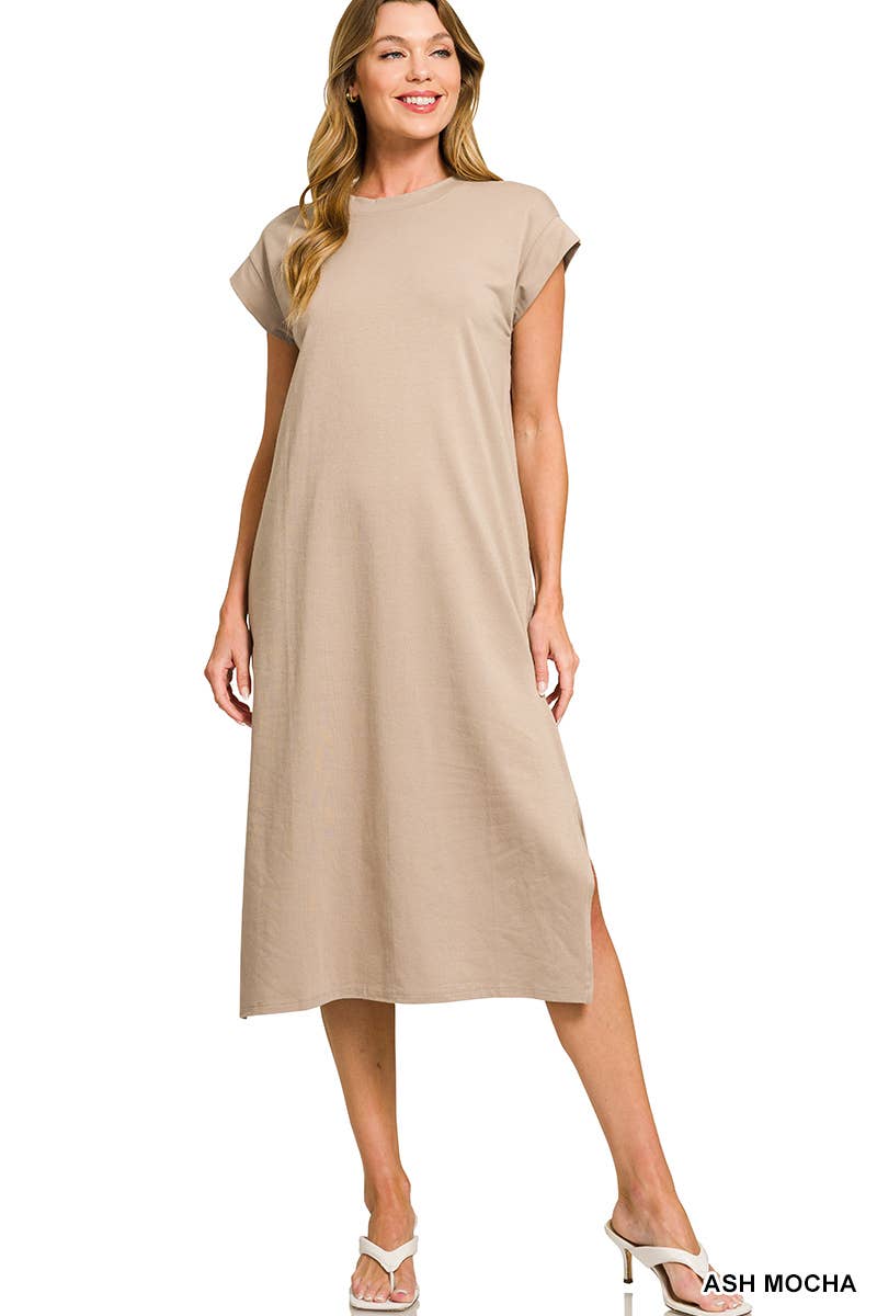 931 Weekend Stroll Midi Dress Zenana
