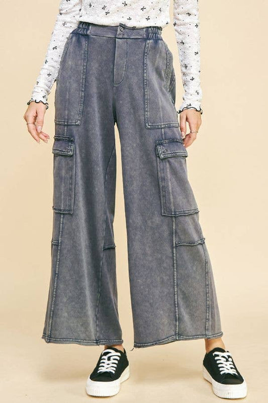 498 Mineral Wash Cargo Pants Davi Dani SM-LARGE
