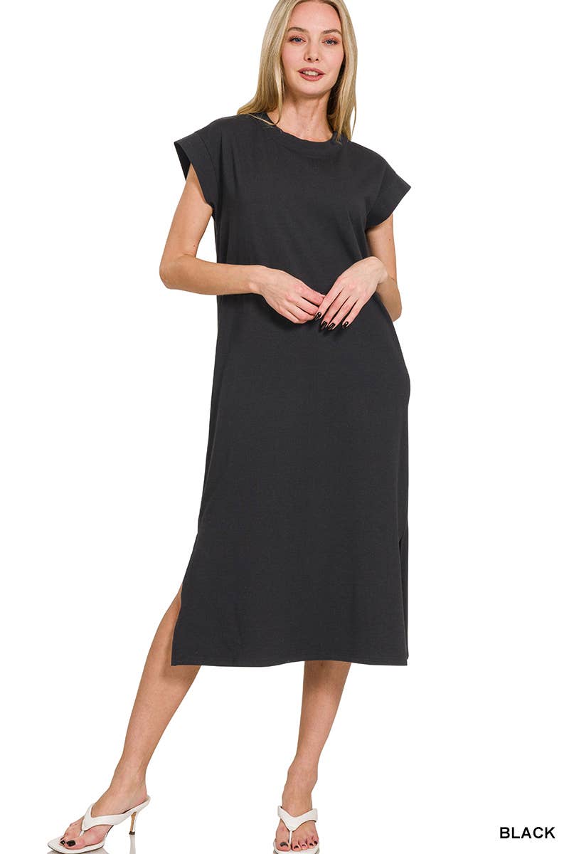 931 Weekend Stroll Midi Dress Zenana
