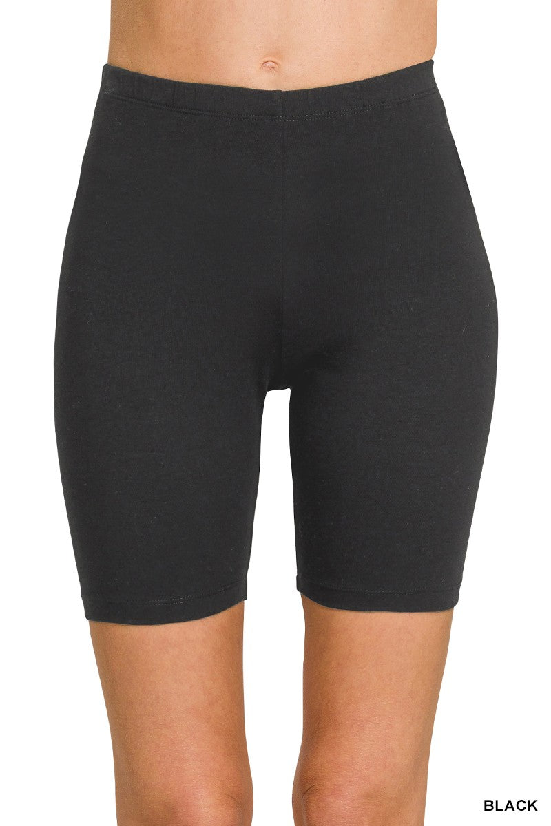 993 Everyday Flex Cotton Biker Shorts Zenana S-3X