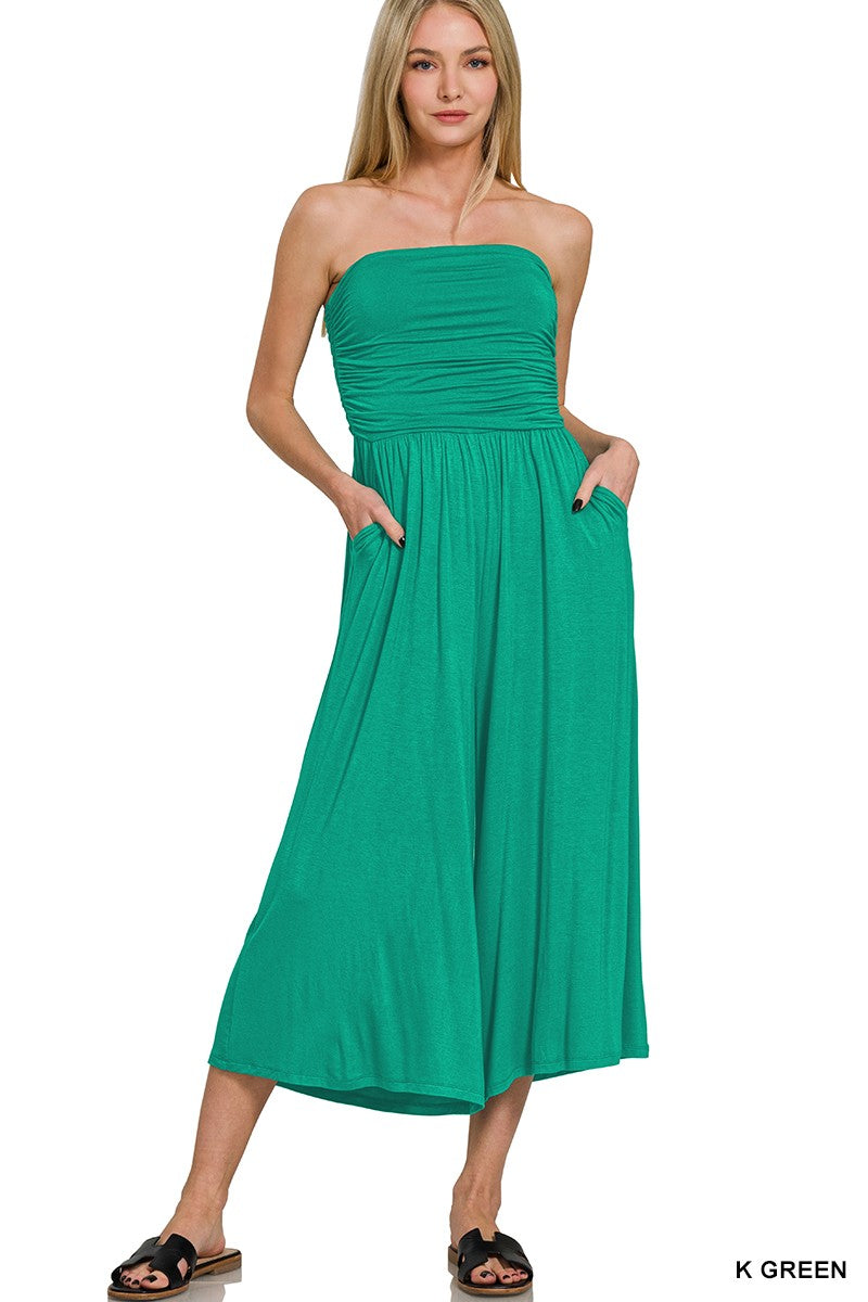 9287 Cali Cool Strapless One-Piece Zenana