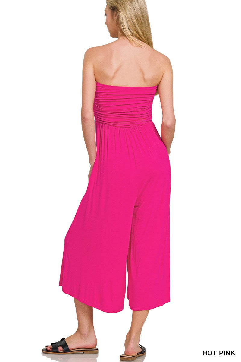 9287 Cali Cool Strapless One-Piece Zenana