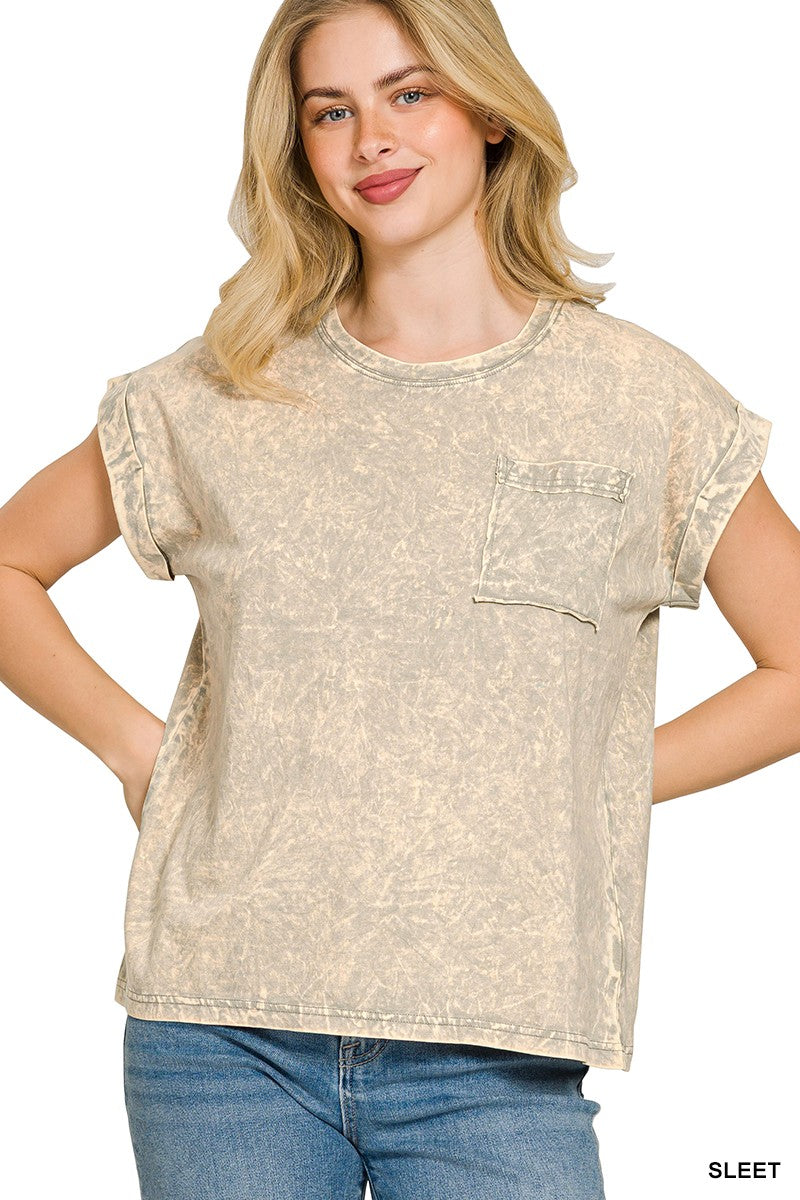 933 Vintage Drift Crinkle Washed Tee Zenana S-3X