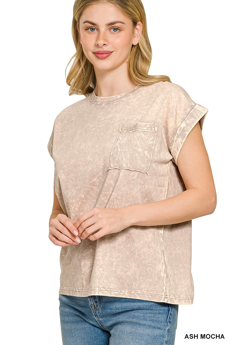 933 Vintage Drift Crinkle Washed Tee Zenana S-3X