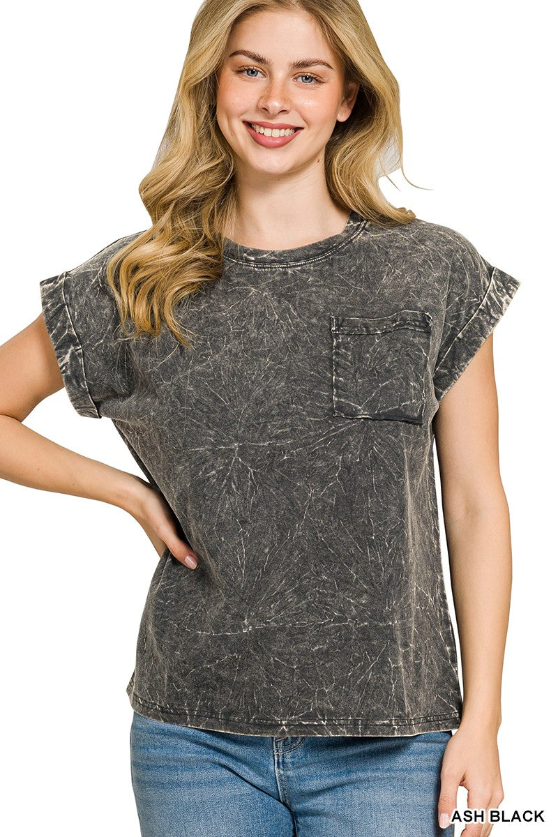 933 Vintage Drift Crinkle Washed Tee Zenana S-3X