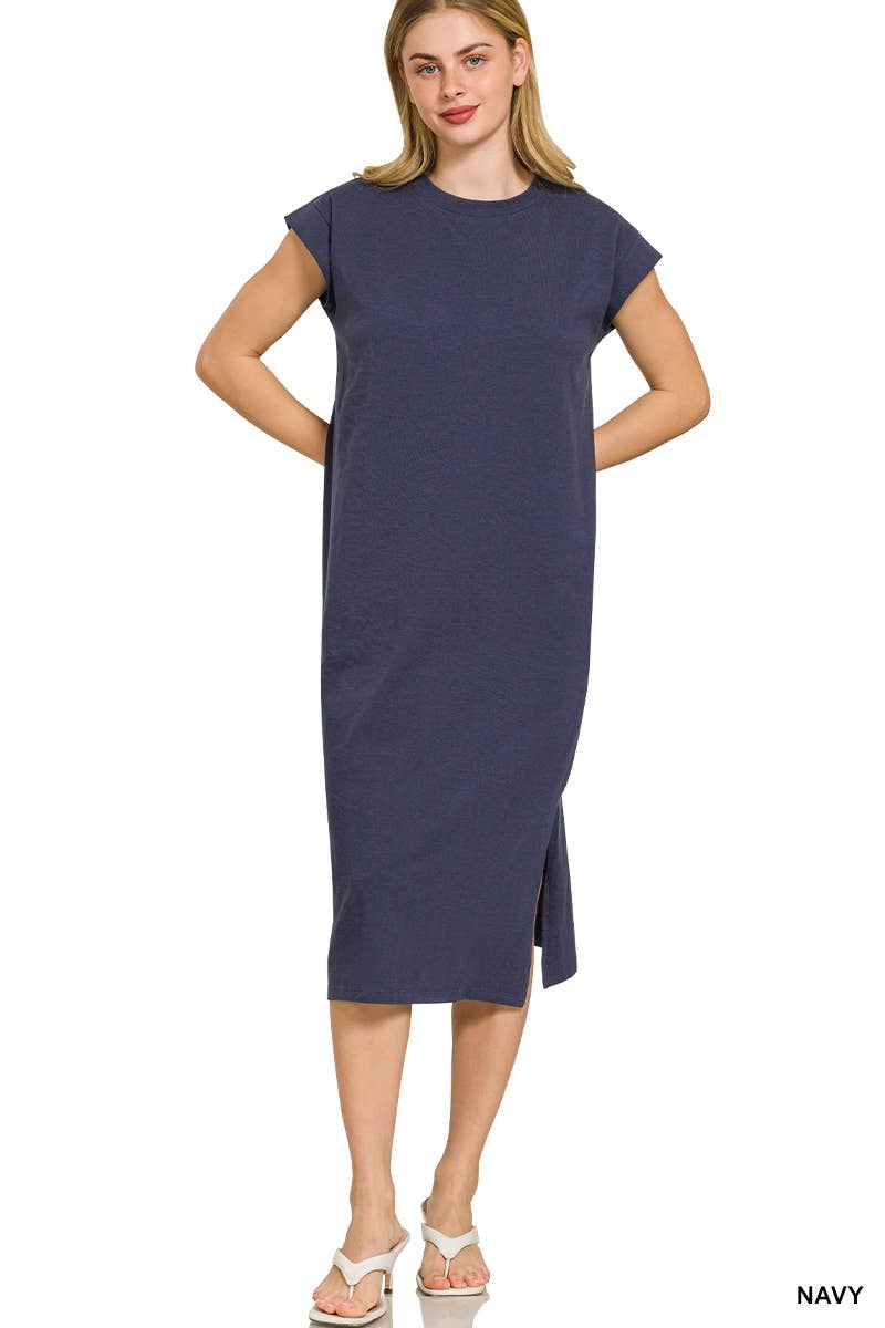 931 Weekend Stroll Midi Dress Zenana