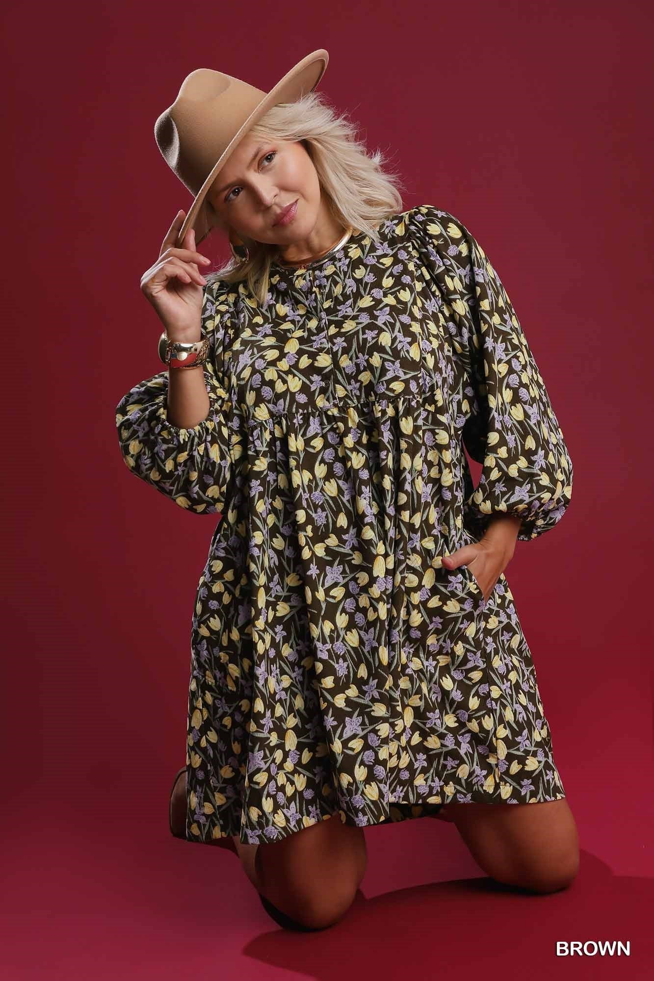 461 Vintage Bloom Pocket Dress UMGEE XL-2XL