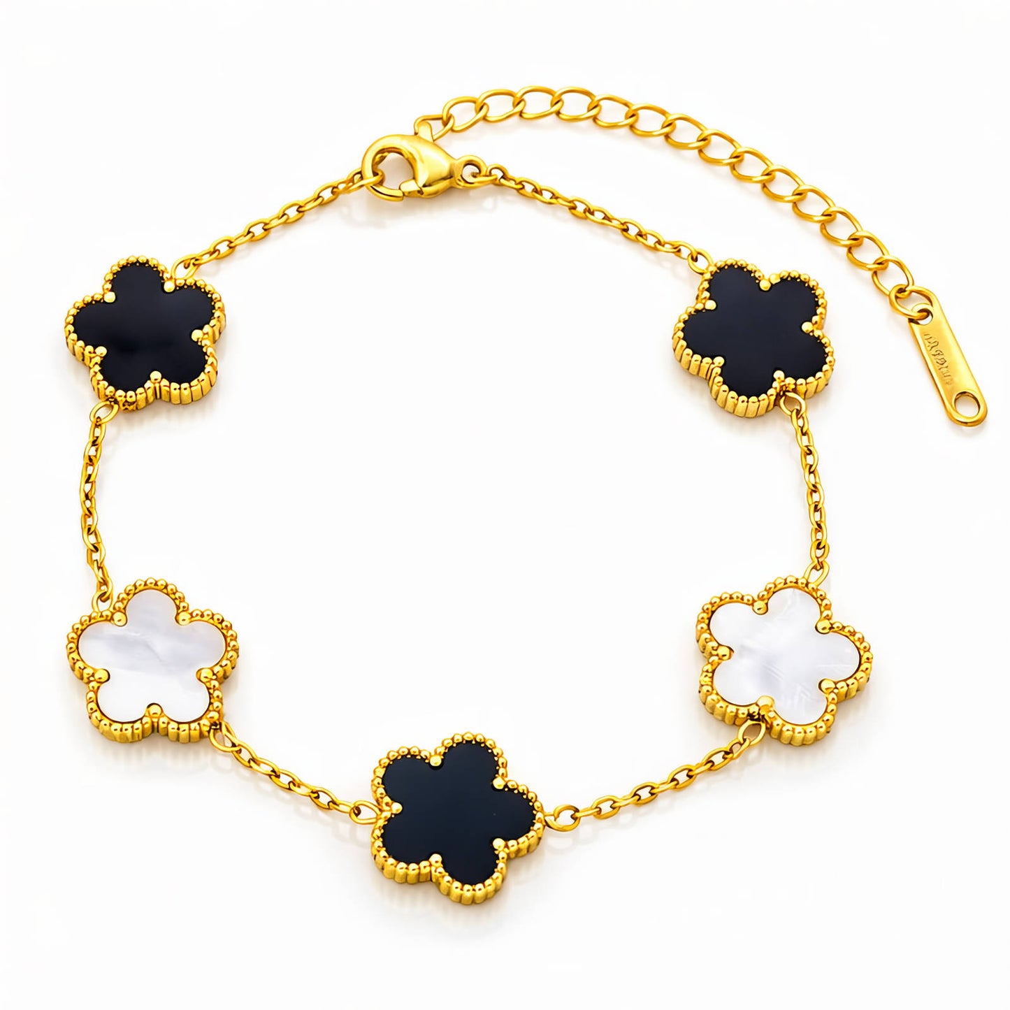 1118 Golden Flower Meadow Bracelet