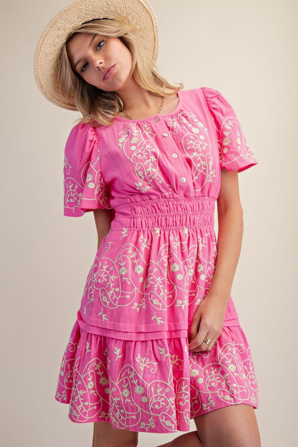 3651 The Sunday Garden Dress EASEL SM/MED