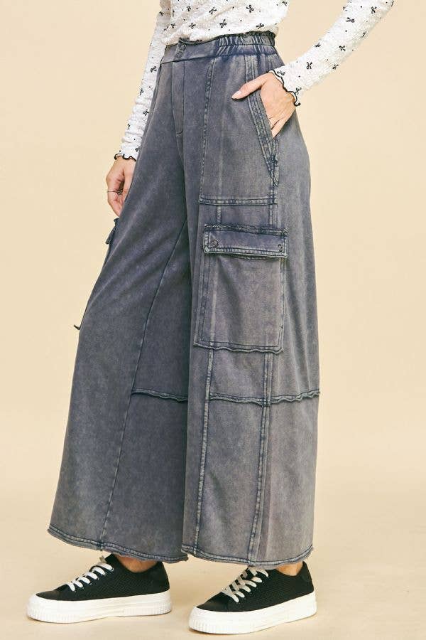 498 Mineral Wash Cargo Pants Davi Dani SM-LARGE